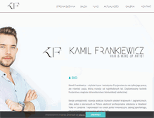 Tablet Screenshot of kamilfrankiewicz.pl